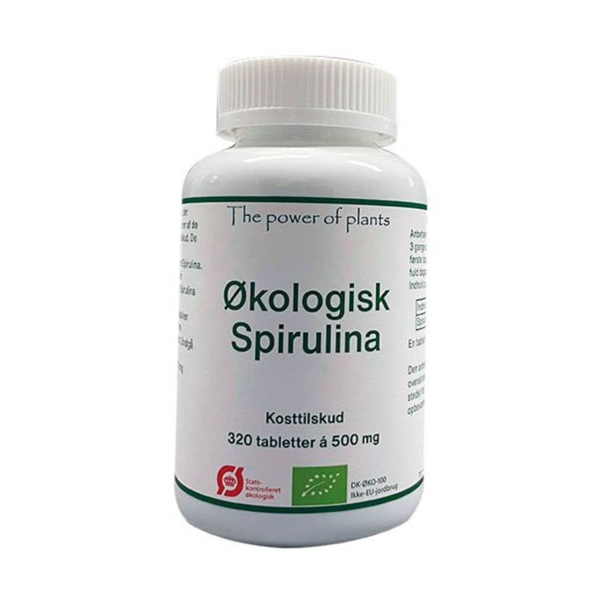 The power of plants - Økologisk Spirulina - 320 tabletter