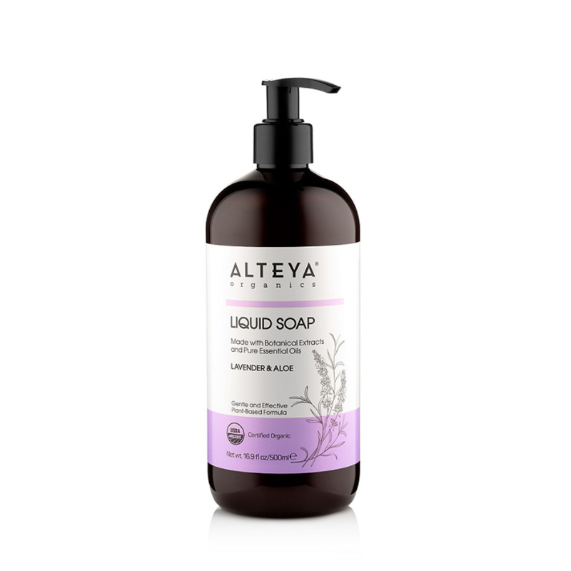 ALTEYA ORGANICS - ØKOLOGISK FLYDENDE SÆBE - LAVENDER & ALOE 500ML
