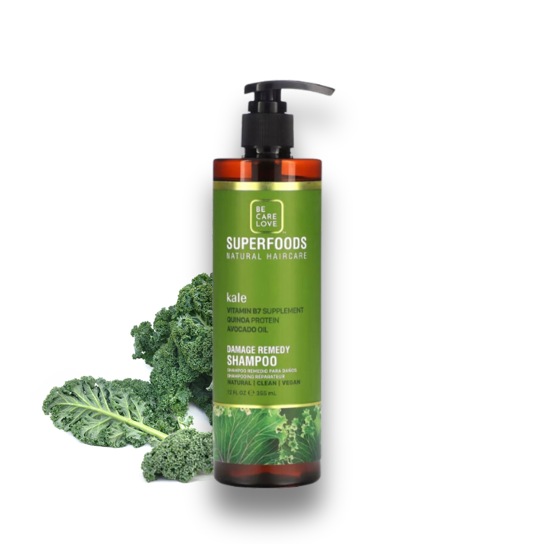 Be Care Love - Superfoods -Kål Damage Remedy shampoo - 355 ml.