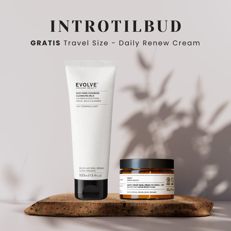 INTROTILBUD - Evolve Soothing Ceramide Cleansing Milk + GRATIS Evolve Renew (Travelsize)