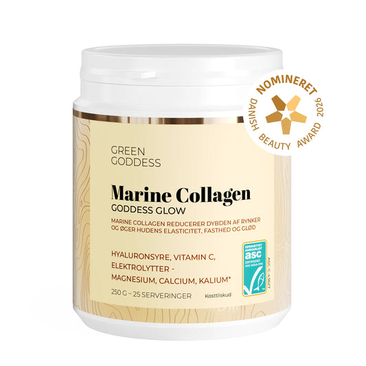 Green Goddes - Goddess Glow Marine Collagen - hyaluronsyre, C-vitamin & elektrolytter - 250 g