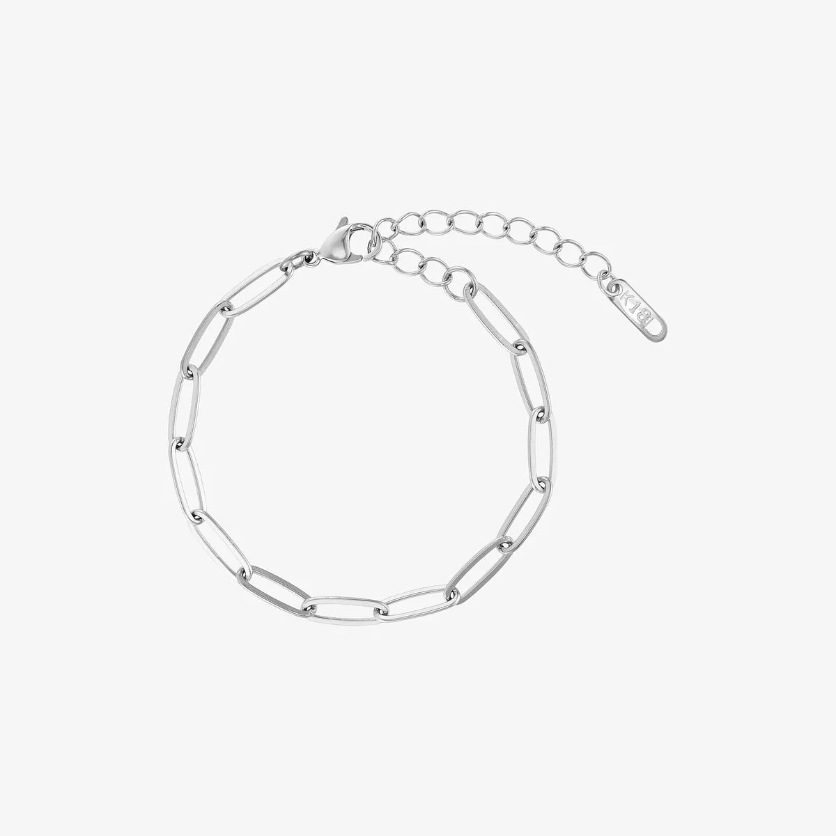 WOLFF JEWELRY - Mini Chain Charm Bracelet - sølv (Vandfast)