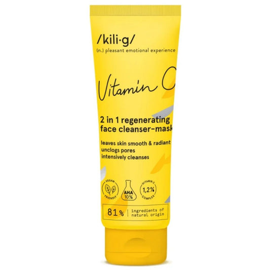 /KILI∙G/ - VITAMIN C - REGENERATING 2-IN-1 CLEANSER-MASK