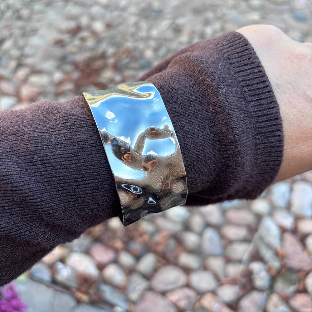 WOLFF JEWELRY - Mindy Big Bangle - Sølvfarvet (Vandfast)