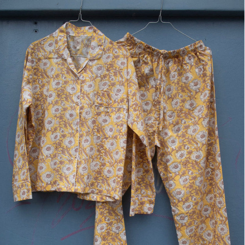 Pyjamas Blockprint - Yellow