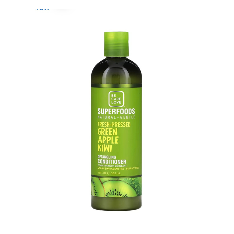 Be Care Love - Superfoods - Detangling Conditioner - Green Apple Kiwi (God til fedtet hår) - 355 ml
