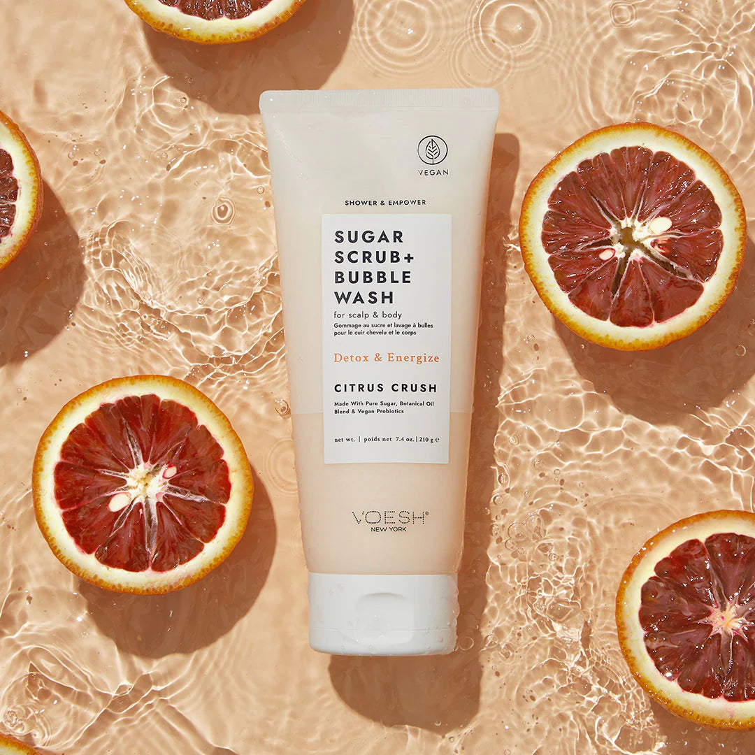 Voesh - CITRUS CRUSH - Scalp & Body Sugar Scrub - 210 ml.
