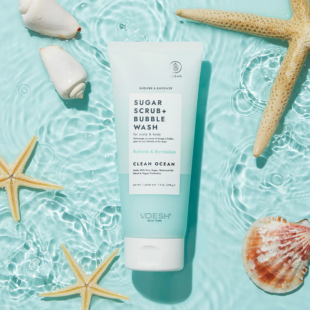 Voesh - Clean Ocean - Scalp & Body Sugar Scrub - 210 ml.