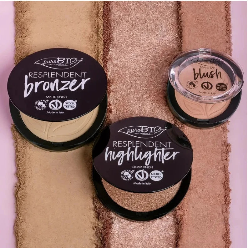 PUROBIO COSMETICS - HIGHLIGHTER - GLOW FINISH PINK GOLD 04