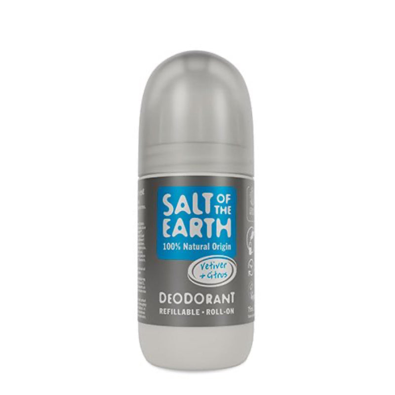Salt Of The Earth - Roll-On Deo - Vetiver & Citrus - 75 ml.
