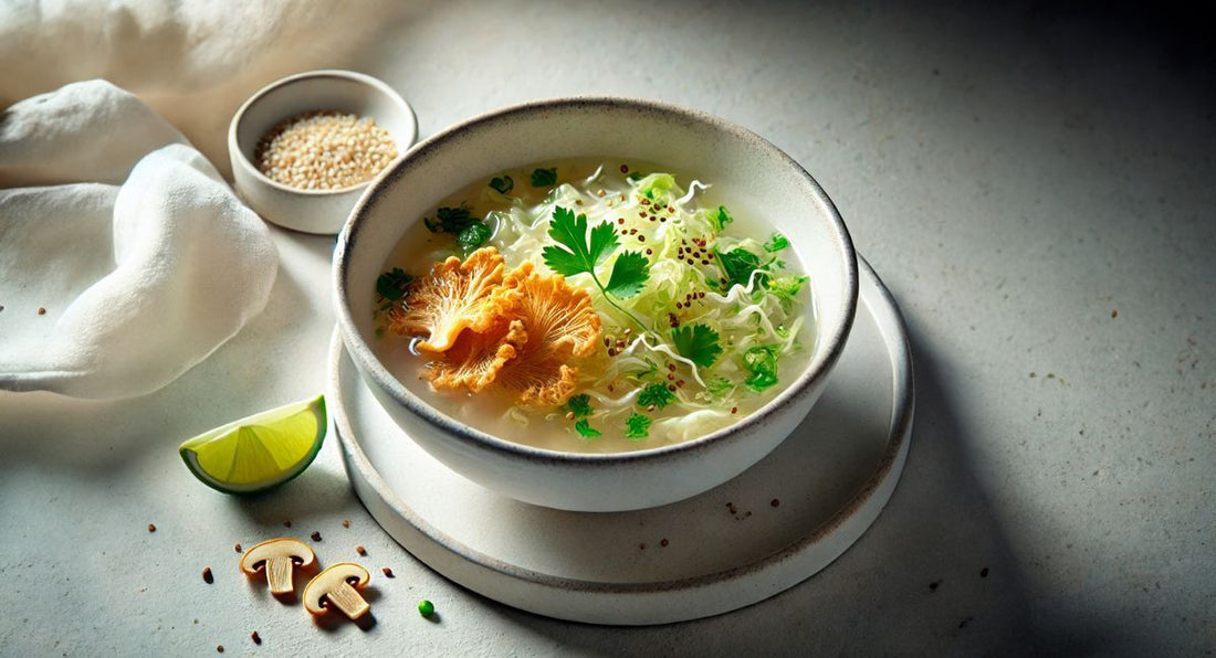 IBS-venlig vegansk svampesuppe