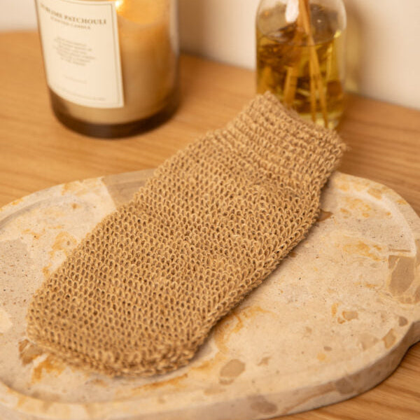 Valentin Beautyline  - Scrub Glove - naturlig skrubbehandske