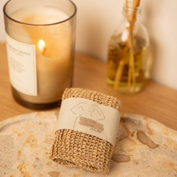 Valentin Beautyline  - Scrub Glove - naturlig skrubbehandske