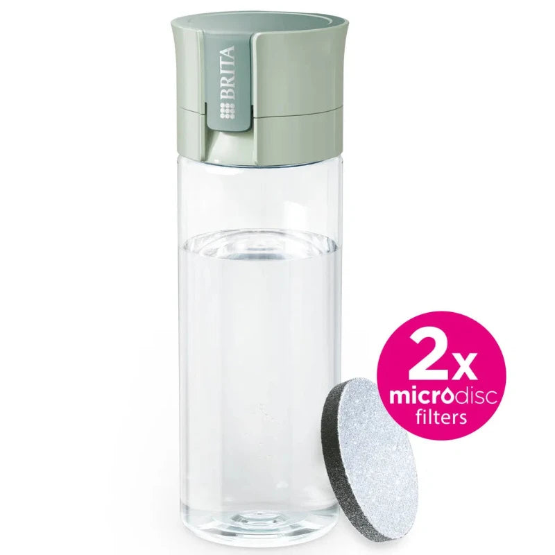 Brita - Vandflaske med 2 x filter - Lys grøn - 0,6 L