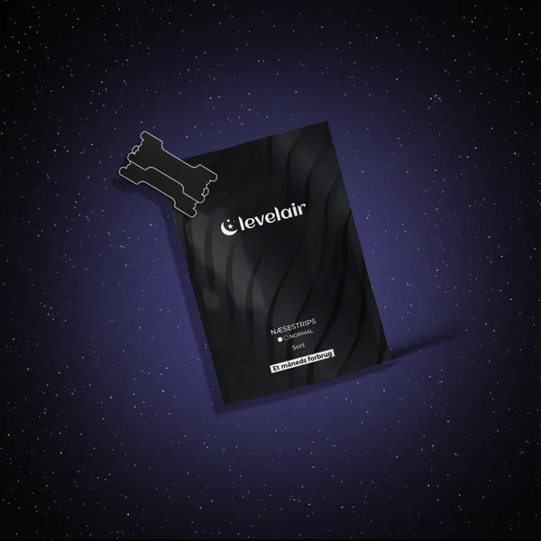 Levelair - Næsetrips (Modvirker snorken) - sorte 30 stk