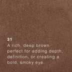 Saint Minerals -  Pressed Eyeshadow - Dyb brun nuance - 31