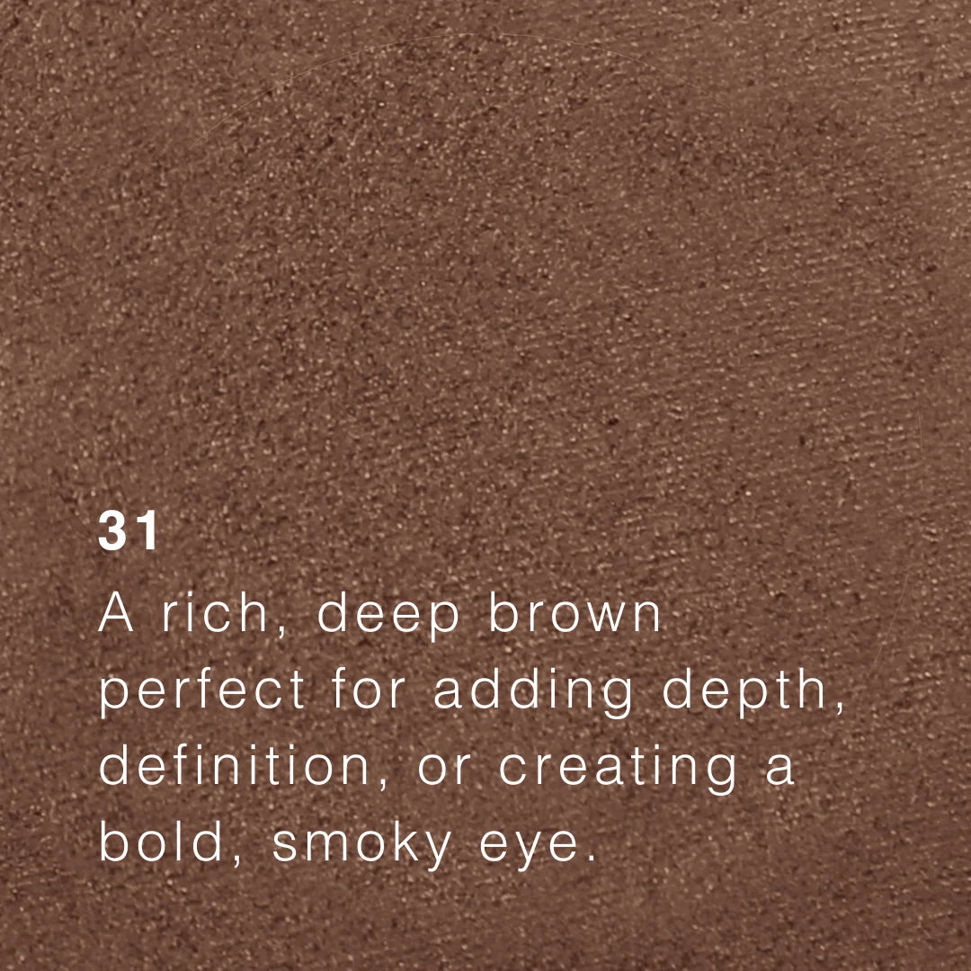 Saint Minerals -  Pressed Eyeshadow - Dyb brun nuance - 31
