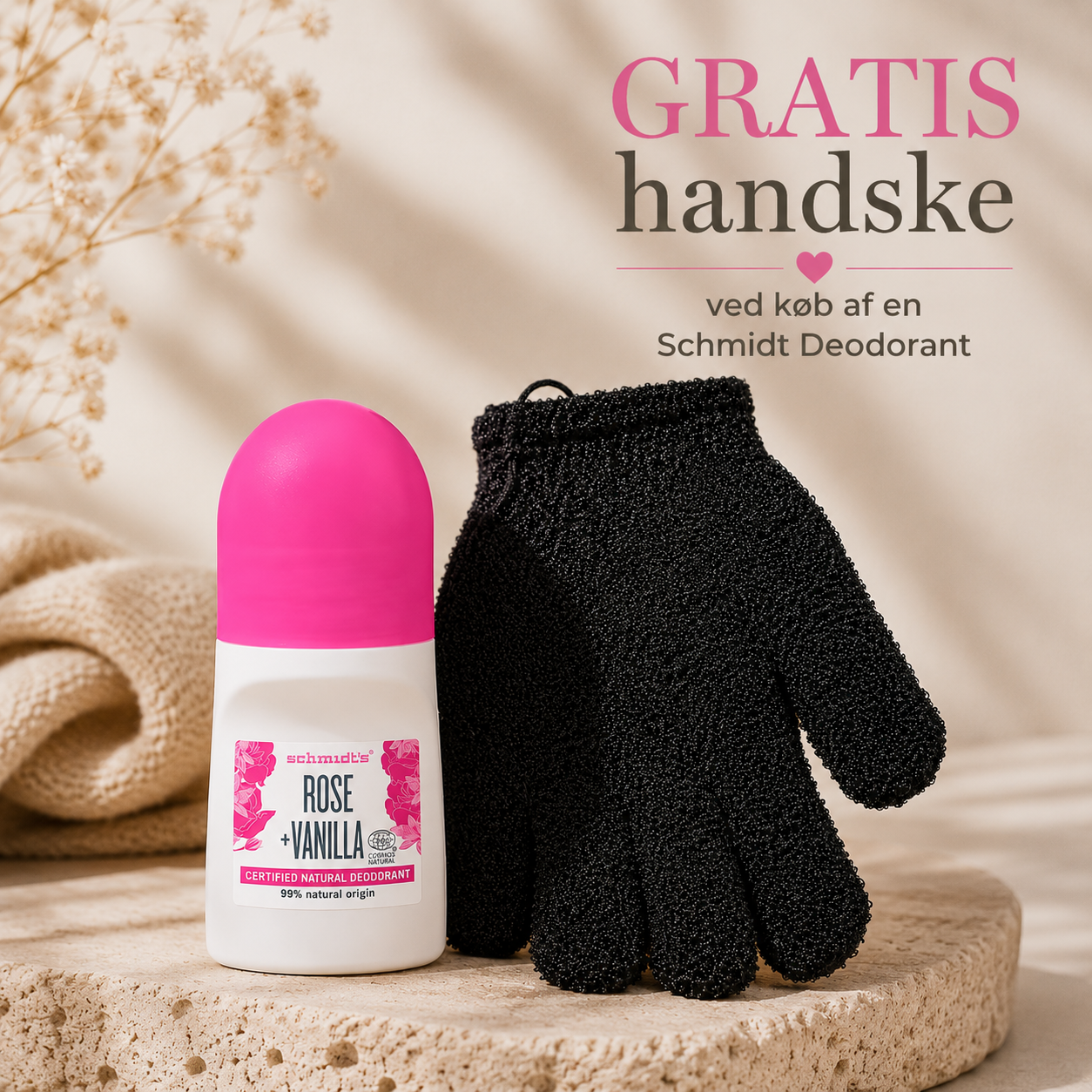 LIVE PAKKE - ALUMINIUMSFRI DEO + GRATIS HANDSKE