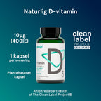 Puori - D3 – D Vitamin (400 IE) 60 kapsler