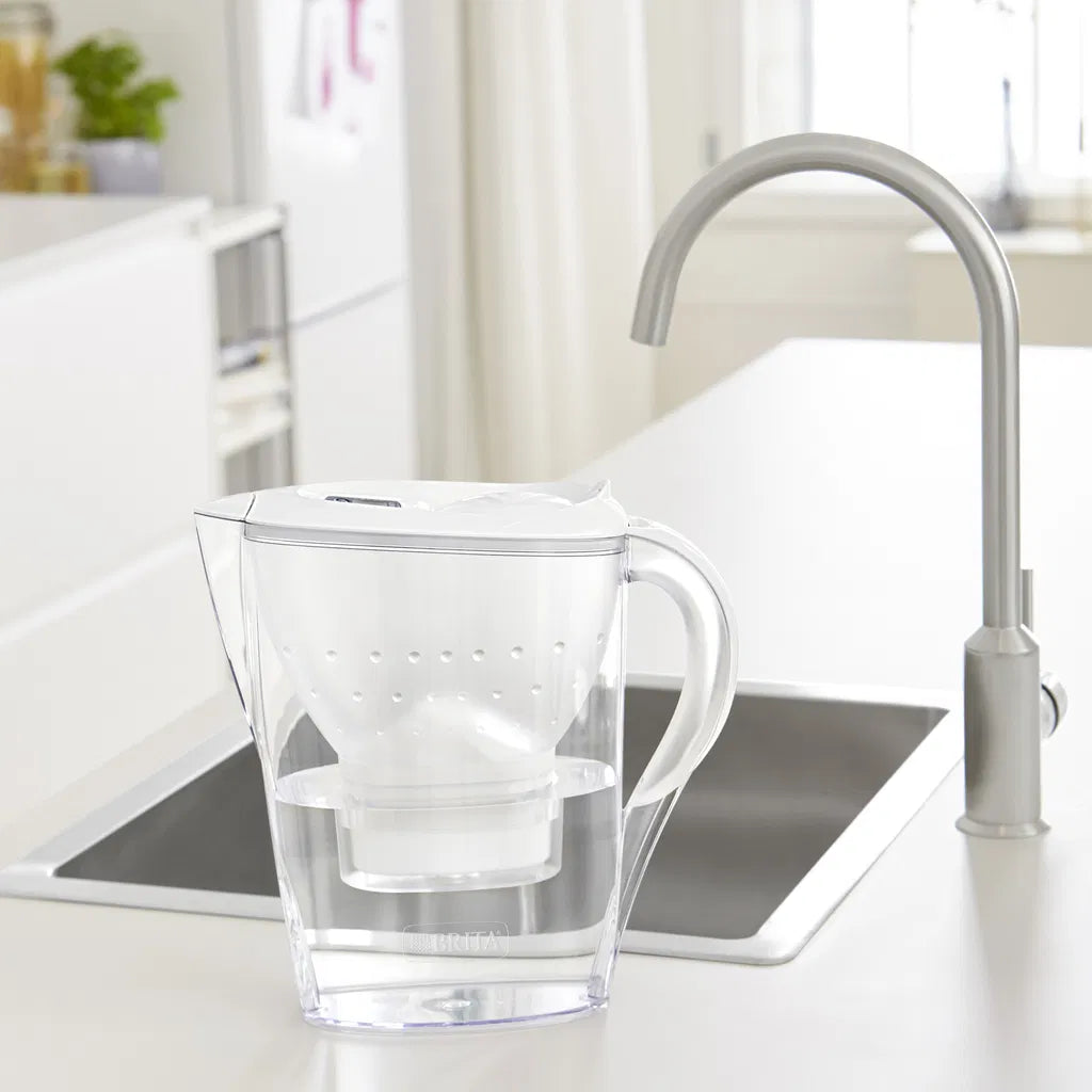 Brita - Marella ME4W inkl. 2 MXPro Kande Vandfilter Hvid
