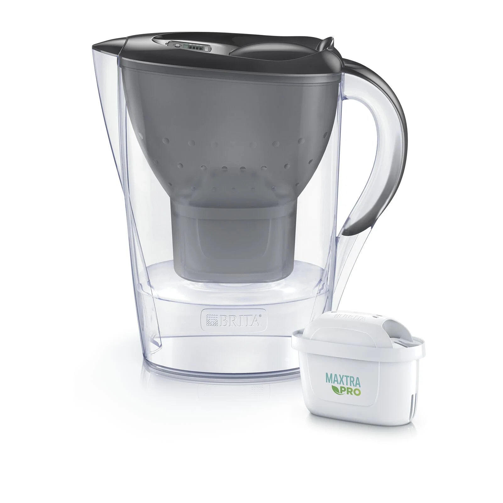 Brita - Marella kande Grafit (ME4W) inkl. 3 MXPro Vandfilter - 2,4 liter