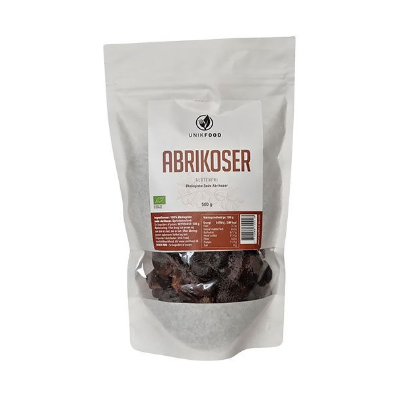 UnikFood - Abrikoser - økologiske - 500 g.