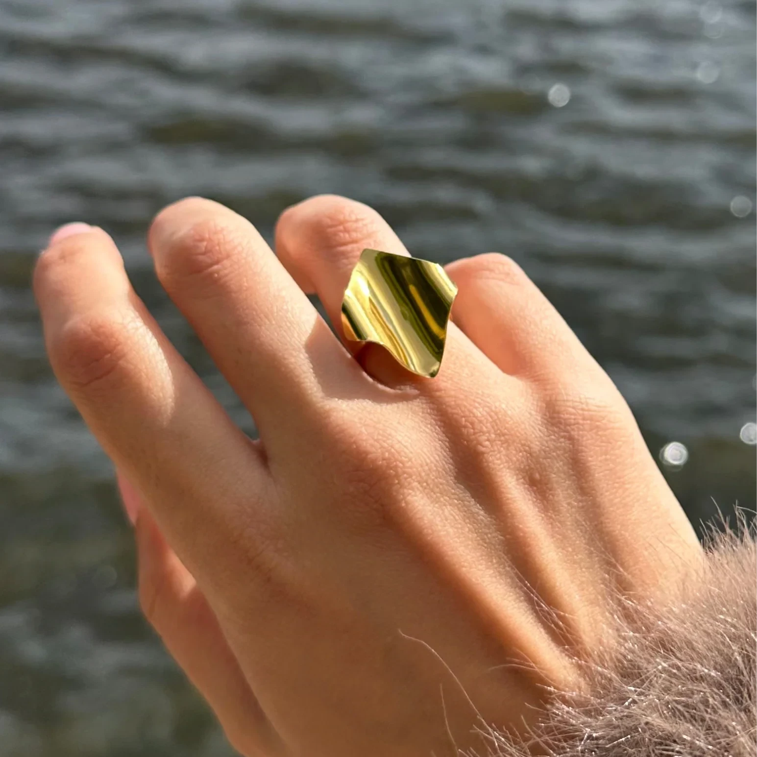 Ana Ete - Adrienne (forgyldt) justerbar