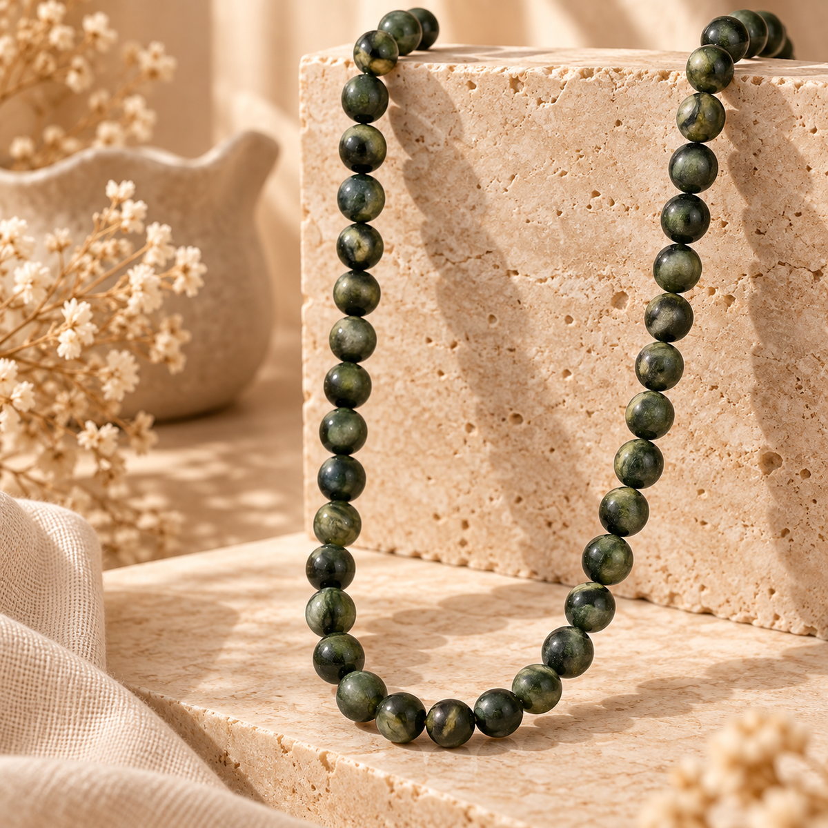 Wolff Jewelry - Jusi Pearl halskæde - Army
