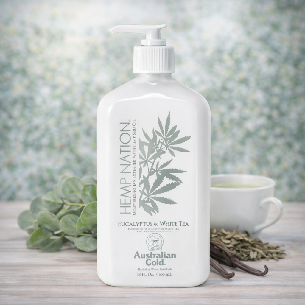 Australian Gold - Hemp Nation - Hemp Nation Eucalyptus & White Tea Bodylotion - 535 ml.