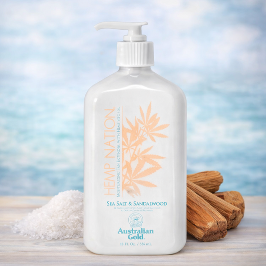 Australian Gold - Hemp Nation Sea Salt & Sandalwood Bodylotion - 535 ml.