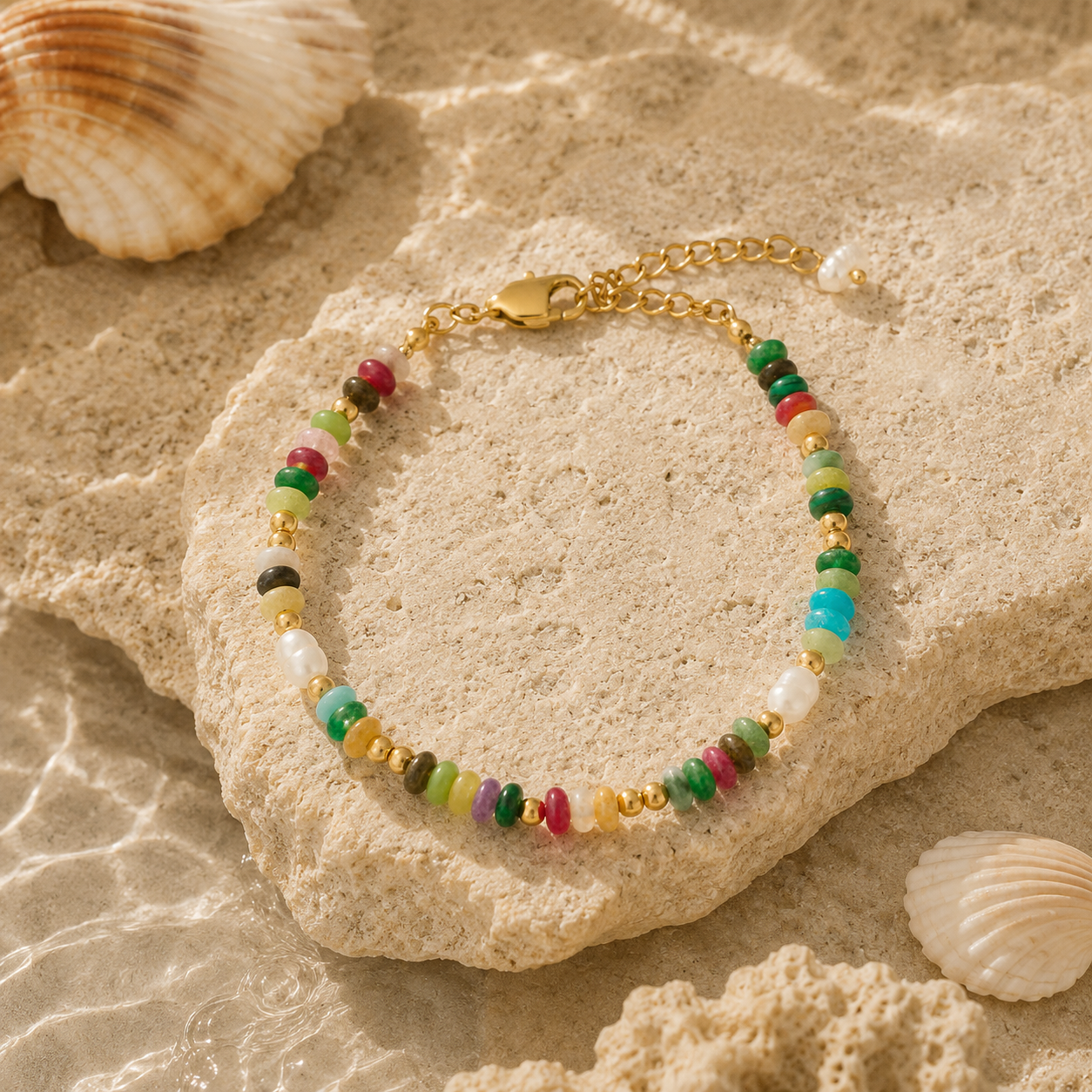 WOLFF JEWELRY - Color Pearl armbånd