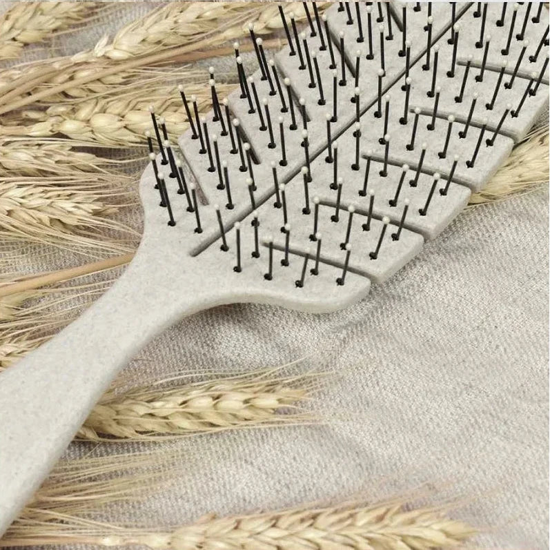 Beter Natural Fiber - Detangling hårbørste stor - beigefarvet