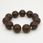 Bichou gold and colored round beads 