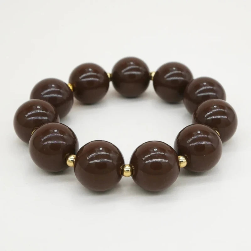 Bichou gold and colored round beads 
