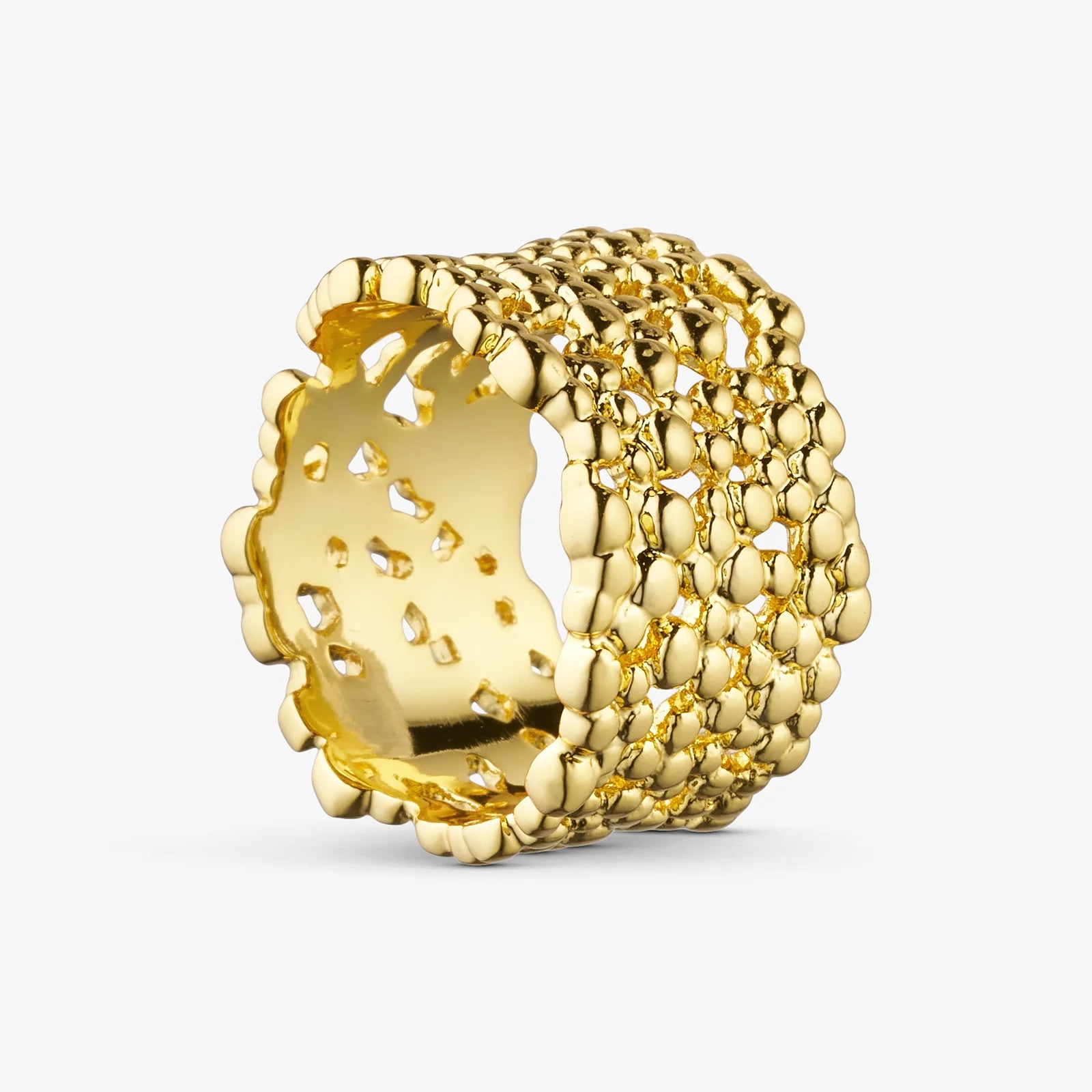 WOLFF JEWELRY - Boble Ring - 18 kt. guldbelagt (7/54) Vol. 2 Vandfast