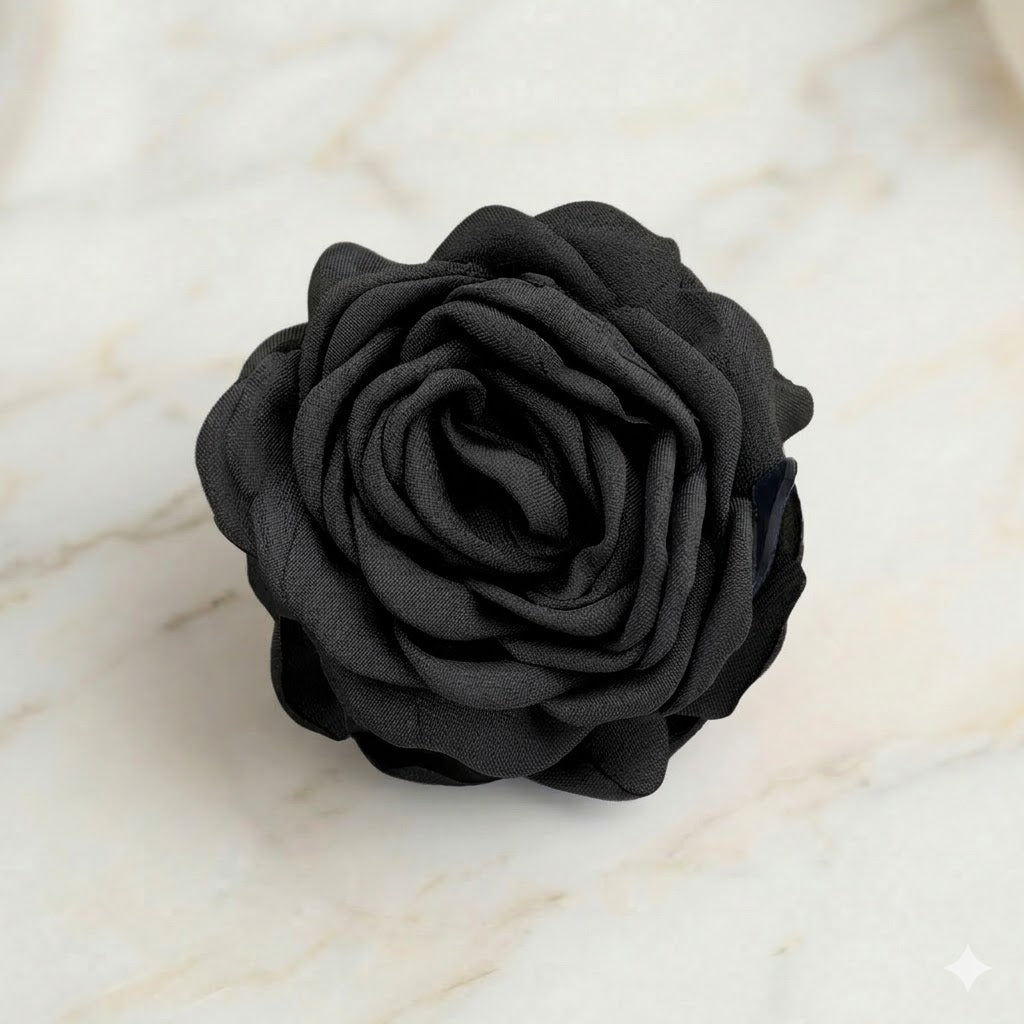 NAMISO - Hana Rose -  hårklemme - Sort (9 cm.)