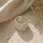 WOLFF JEWELRY - Boble Ring - sølv Vol. 2 Vandfast (Flere størrelser)