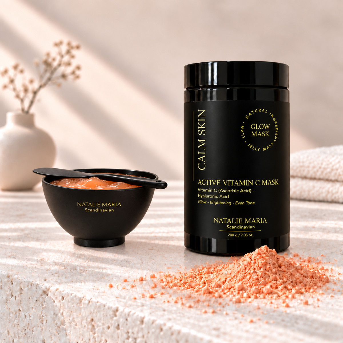 FORUDBESTILLING: Natalie Maria Scandinavian - Active C Vitamin mask - 200 g. + Gratis Bowl & spartel
