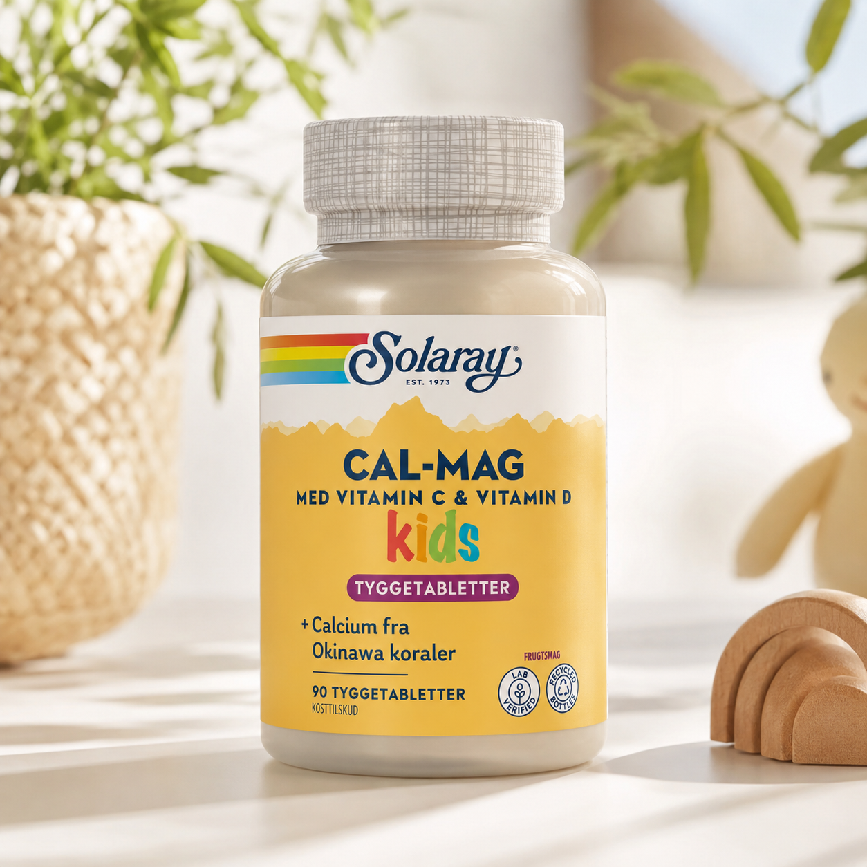 Solaray -  Cal-Mag Kids - 90 tabletter
