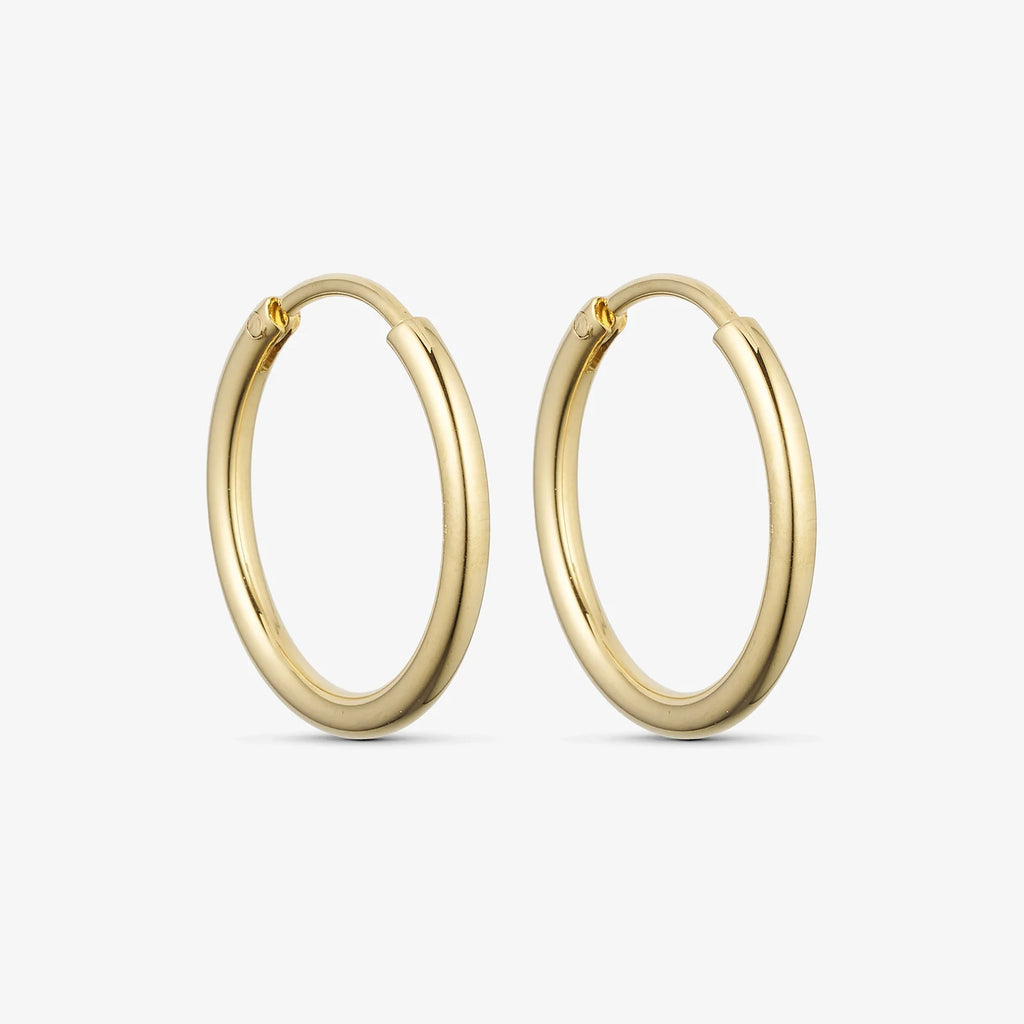 Wolff Jewelry - Classic Hoops 20 mm - 18 karat guldbelagt