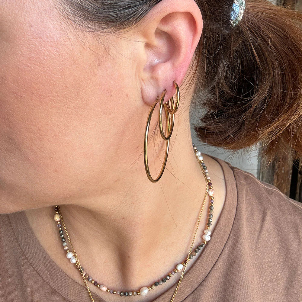 Wolff Jewelry - Classic Hoops 20 mm - 18 karat guldbelagt