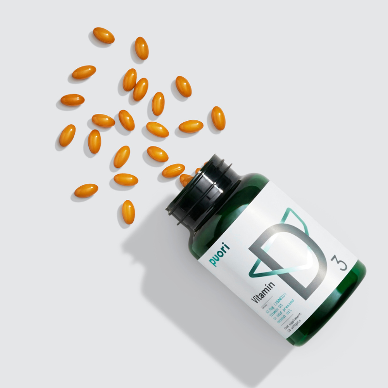 Puori - D3 - D Vitamin (62,5 MQ - 2500IE) - 120 kapsler