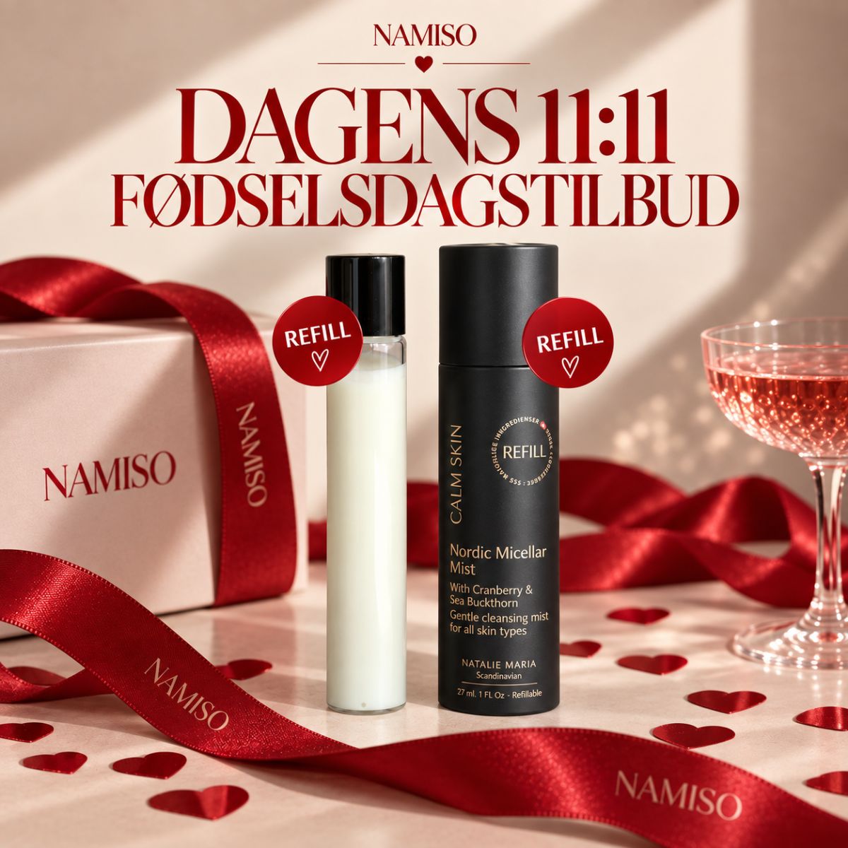 Dagens 11:11 fødselsdagstilbud - Signature & Micellar mist REFILL edition