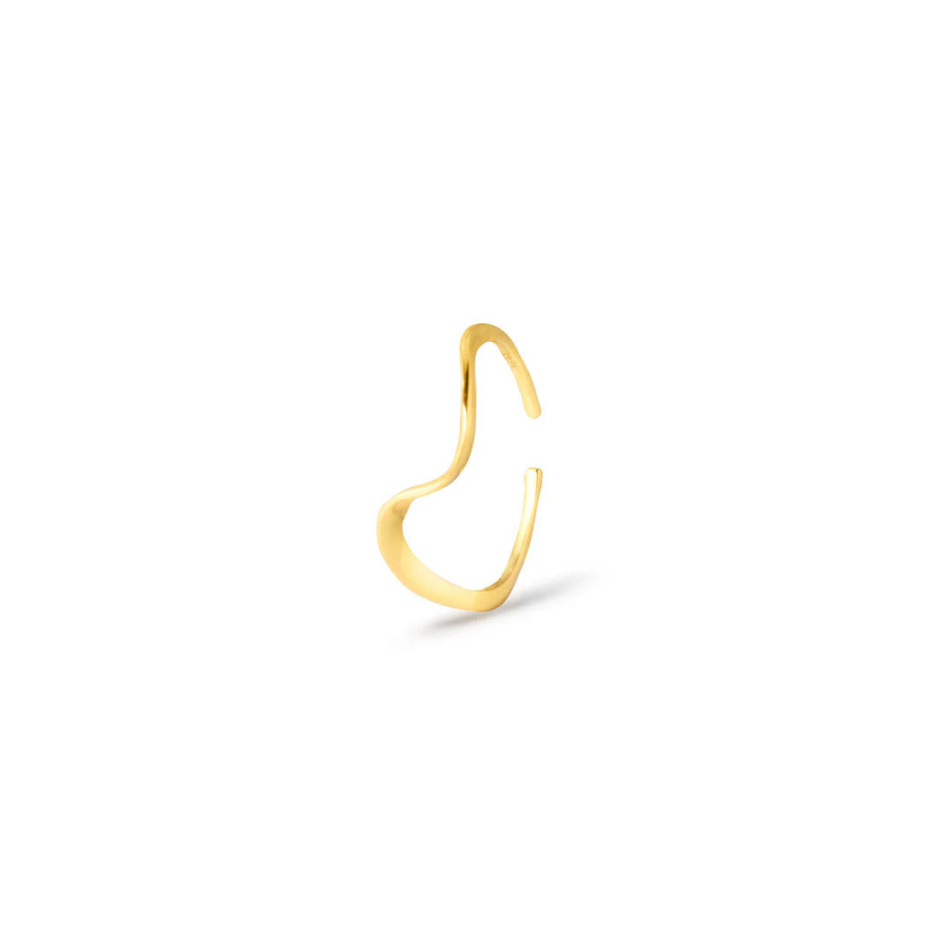 DROPPS BY SZHIRLEY - CUFF / FINGERRING - #SNAKEY - ONESIZE REGULERBAR STØRRELSE - 18 KARAT FORGYLDT STERLING SØLV