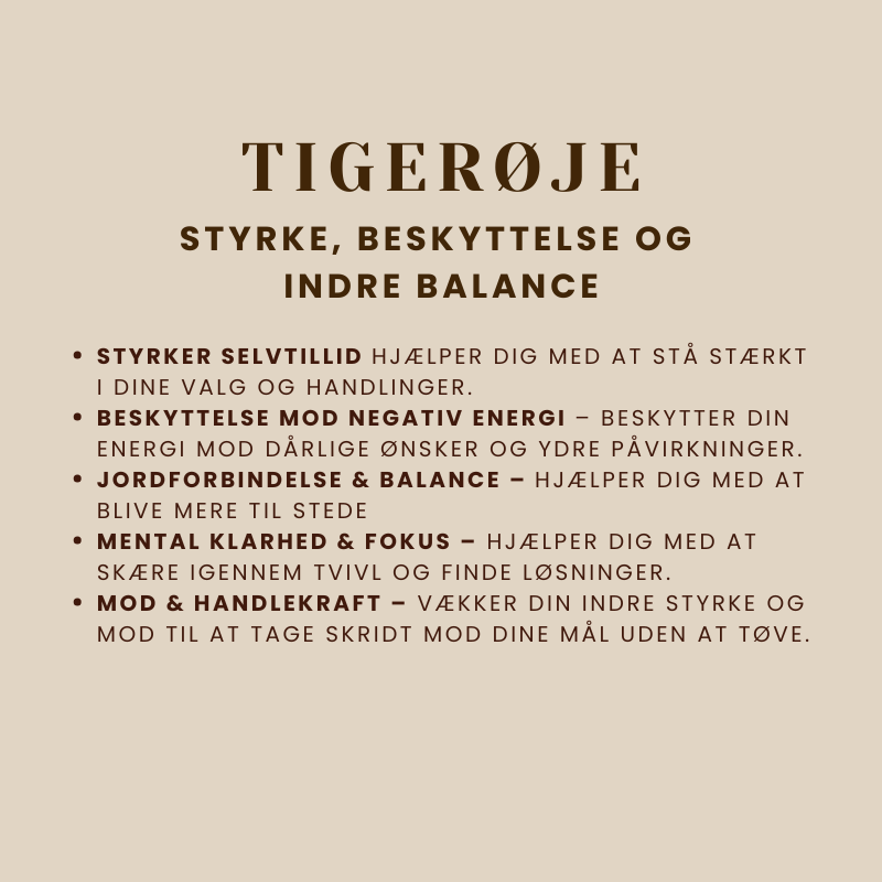 Namiso - Relaxe Mind - Nussesten - Tigerøje (Din personlige energipartner)