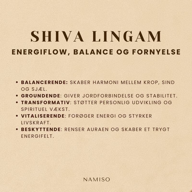 Namiso - Relaxe Mind - Nussesten -  Shiva lingam (energiflow, balance og fornyelse)