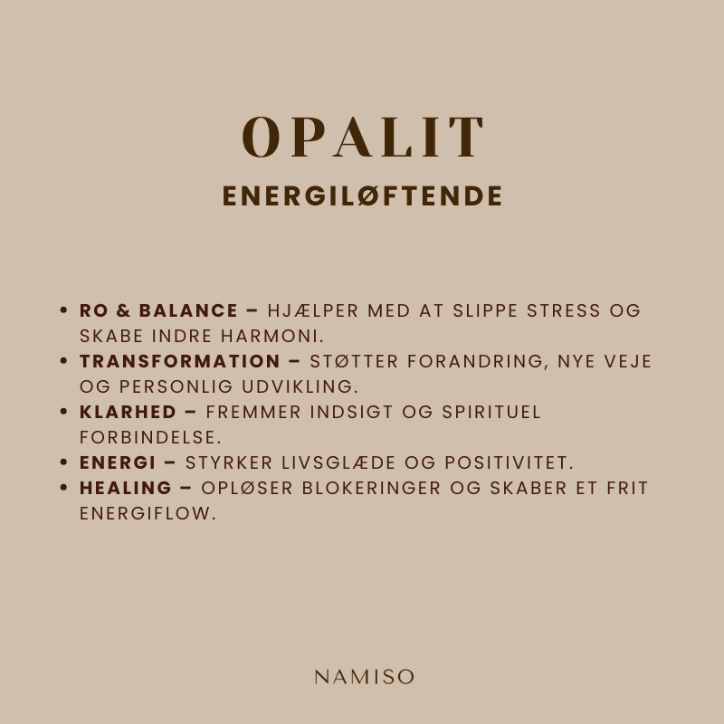 Namiso - Relaxe Mind - Nussesten -  Opalit (Energiløftende og balancerende)