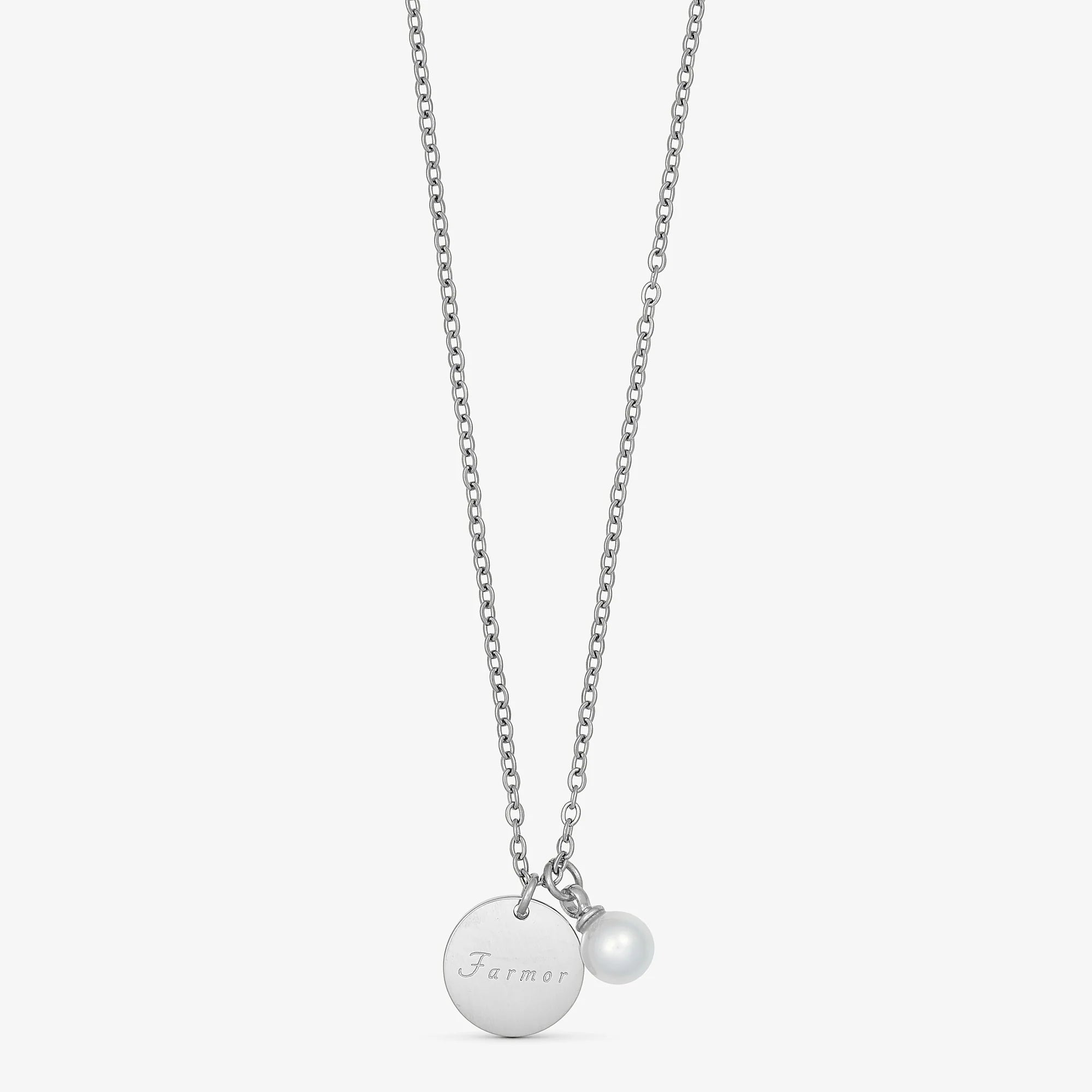 WOLFF JEWELRY - Farmor  halskæde - Sølvfarvet