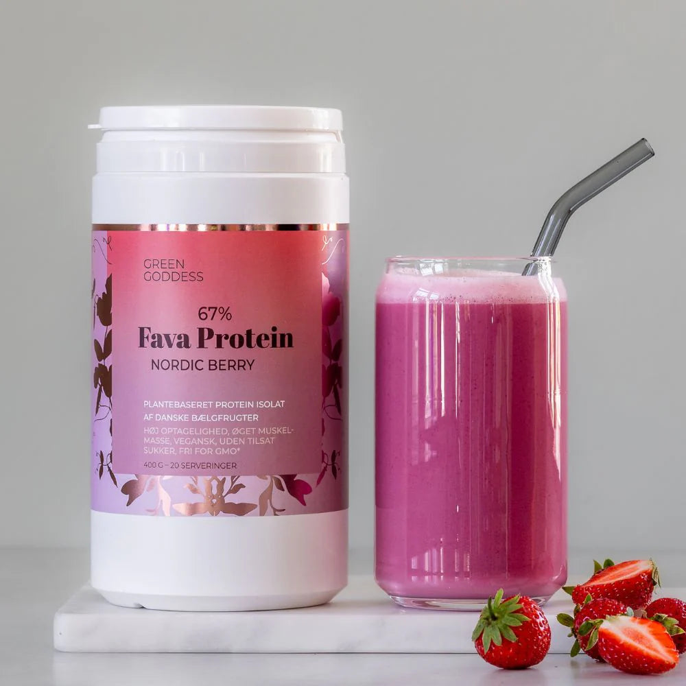 Green Goddess - Nordic Berry Fava Protein - 400 g.