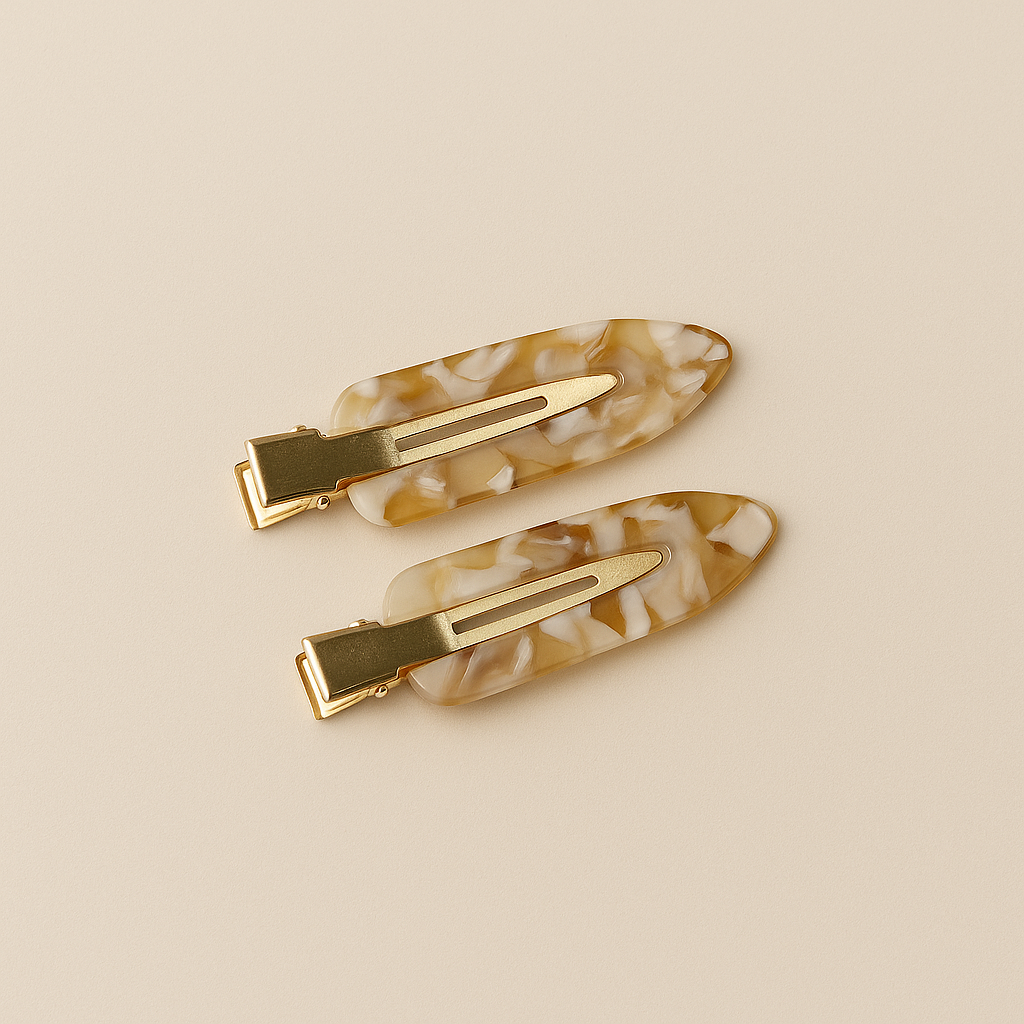 Namiso - Gaia - hårspænder - Creme - sæt med 2 stk.